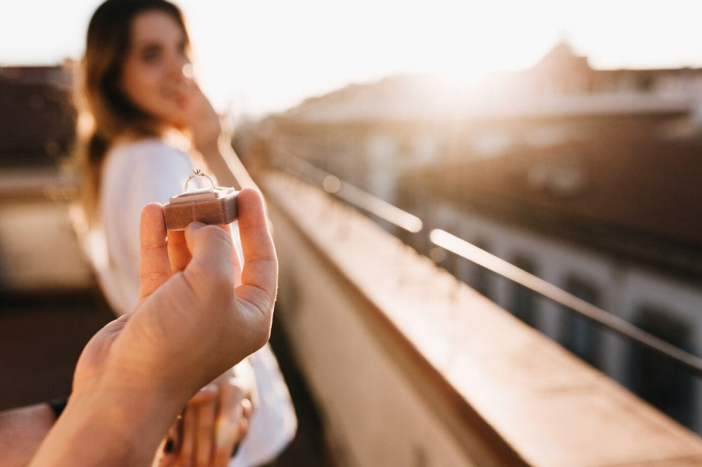 Secretly selecting a ring, giving her a surprising gift of love