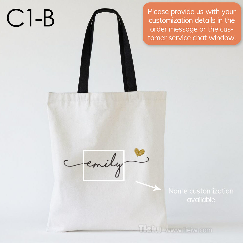 Personalized Canvas Tote Bag-bridesmaid best favor