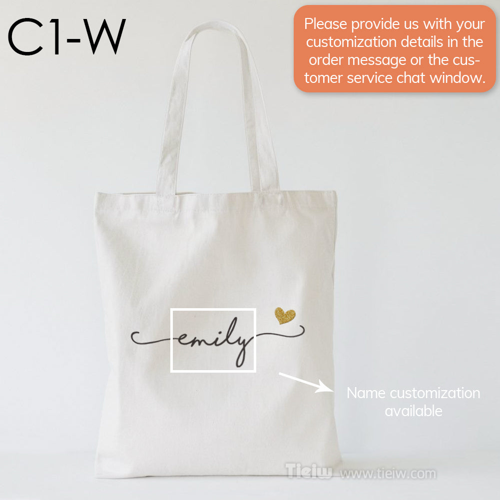 Personalized Canvas Tote Bag-bridesmaid best favor