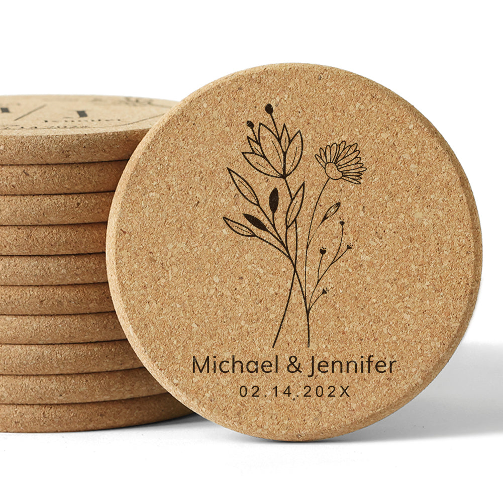 Custom Cork Coasters for Weddings & Gifts - 14d040d7