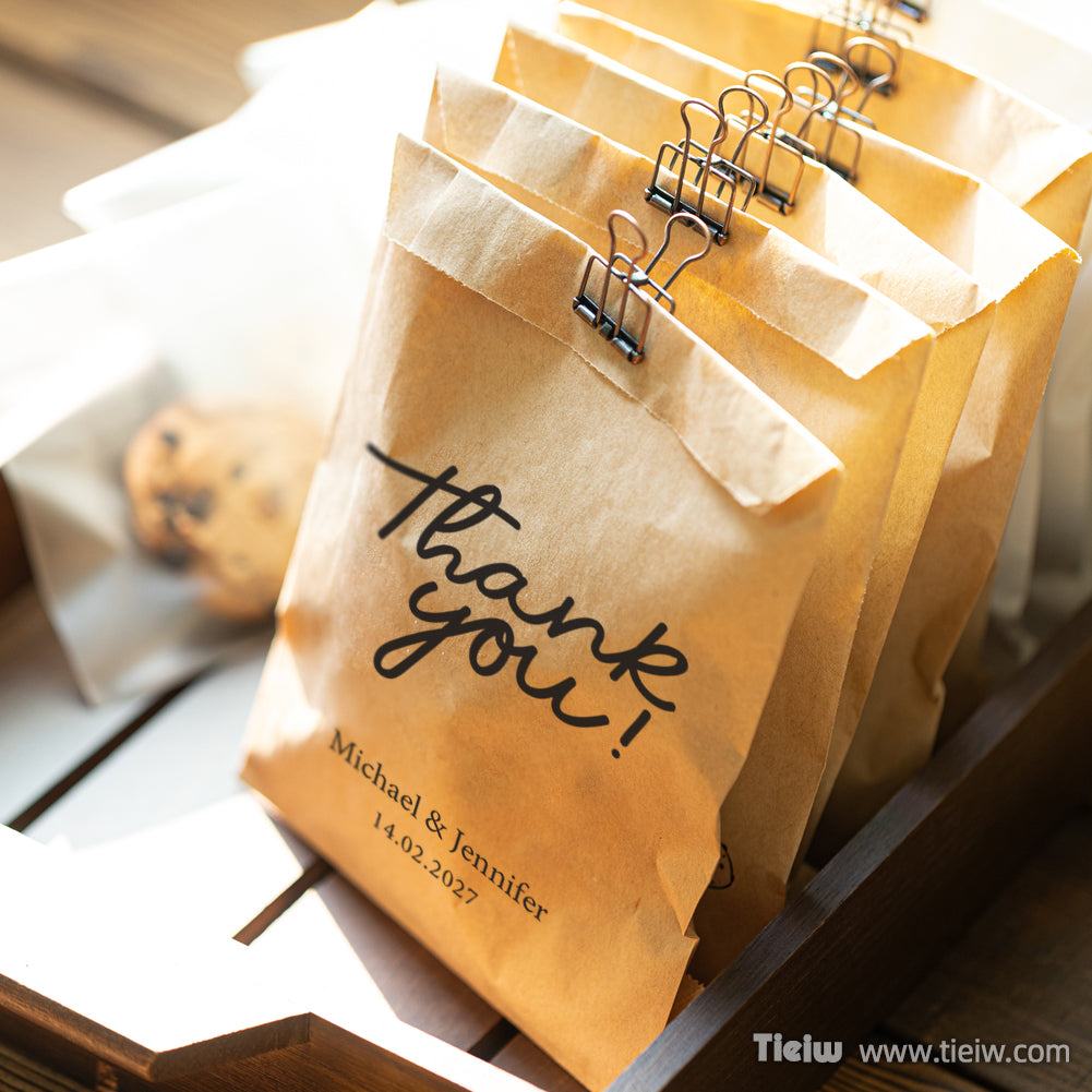 Personalized Thank You Gift Bag with Custom Date - 14d033d11