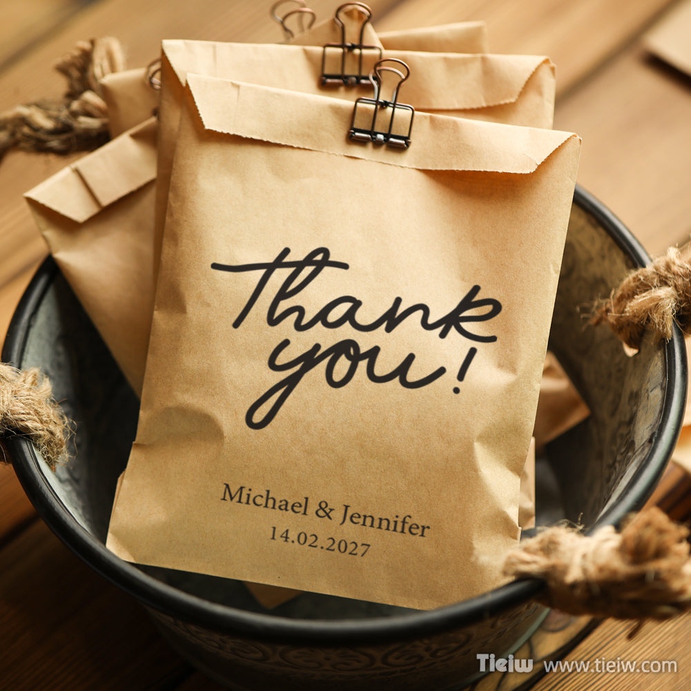 Personalized Thank You Gift Bag with Custom Date - 14d033d11