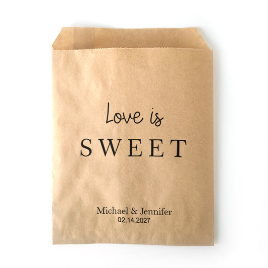 Customizable Favor Bags - Love is Sweet - 14d036d1