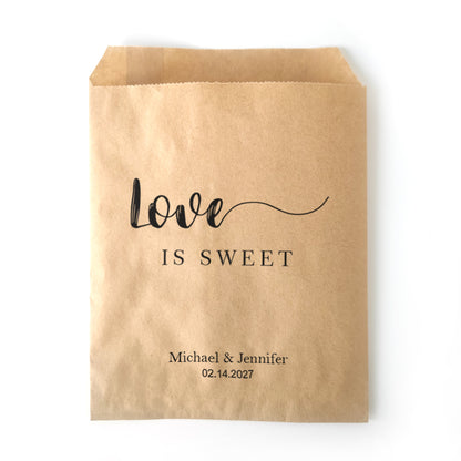 'Love is Sweet' Candy Pouches for Guests - 14d036d4