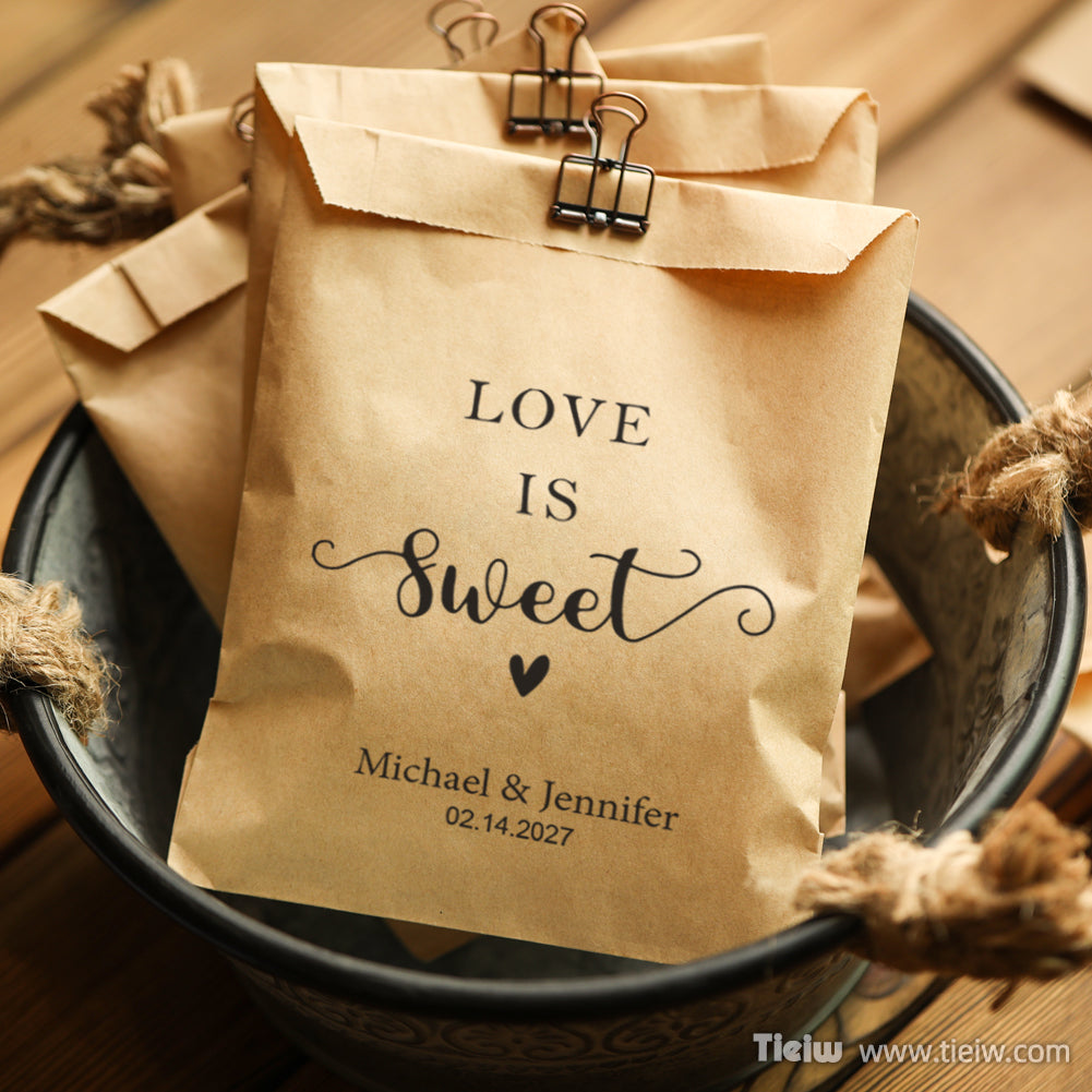 Customized Wedding Favor Bags - Love is Sweet - 14d036d5