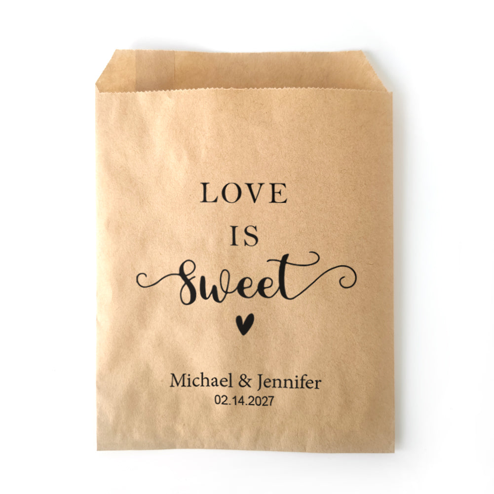 Customized Wedding Favor Bags - Love is Sweet - 14d036d5