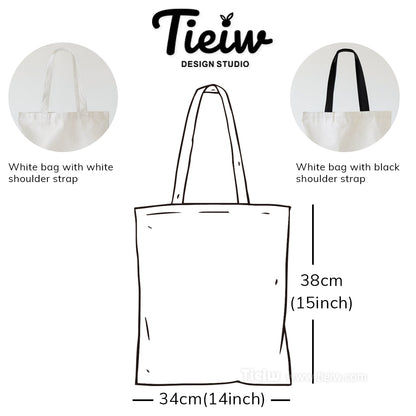 Customizable Canvas Tote Bag - Personalized Bridal Party Gifts for Bridesmaids