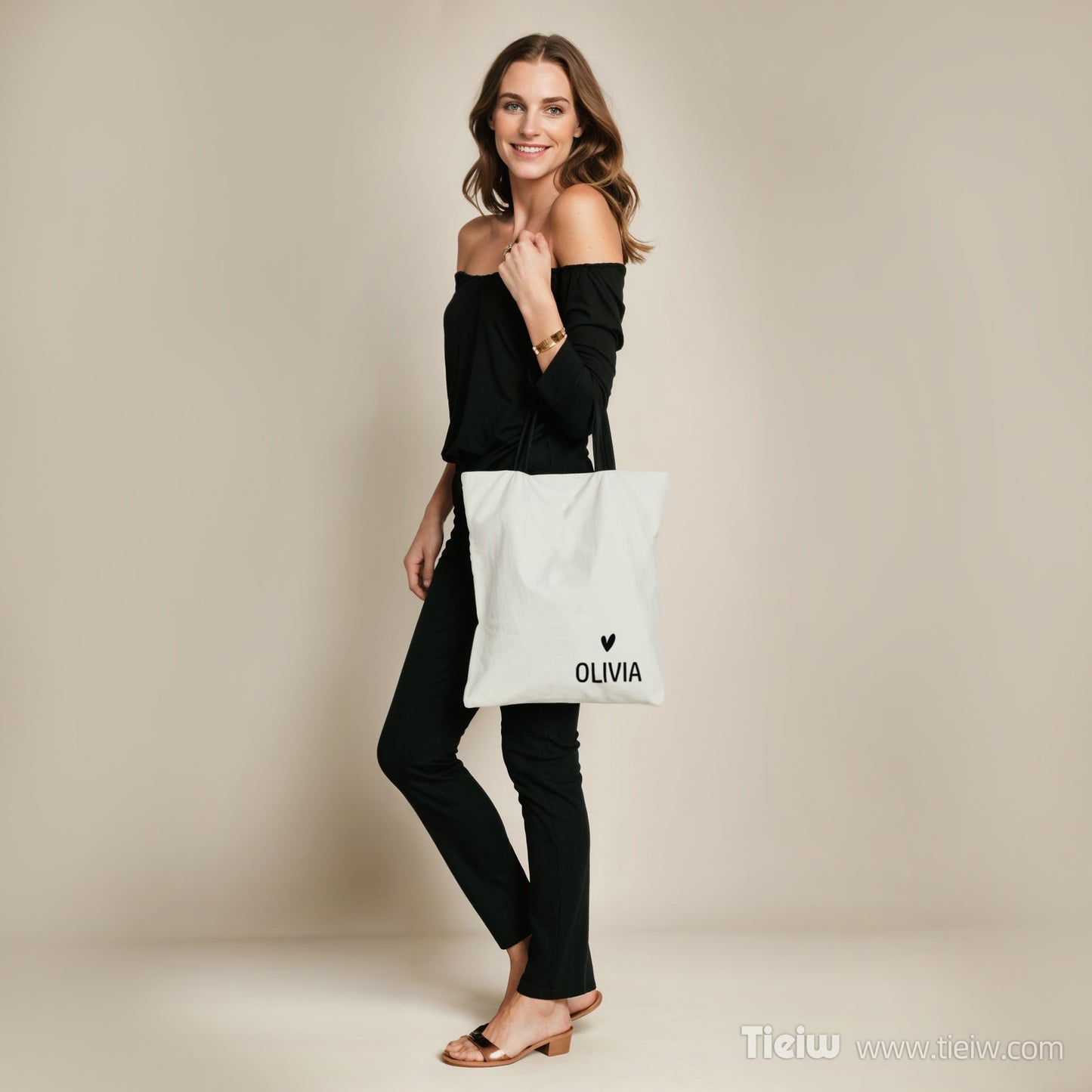 Customizable Canvas Tote Bag - Personalized Bridal Party Gifts for Bridesmaids