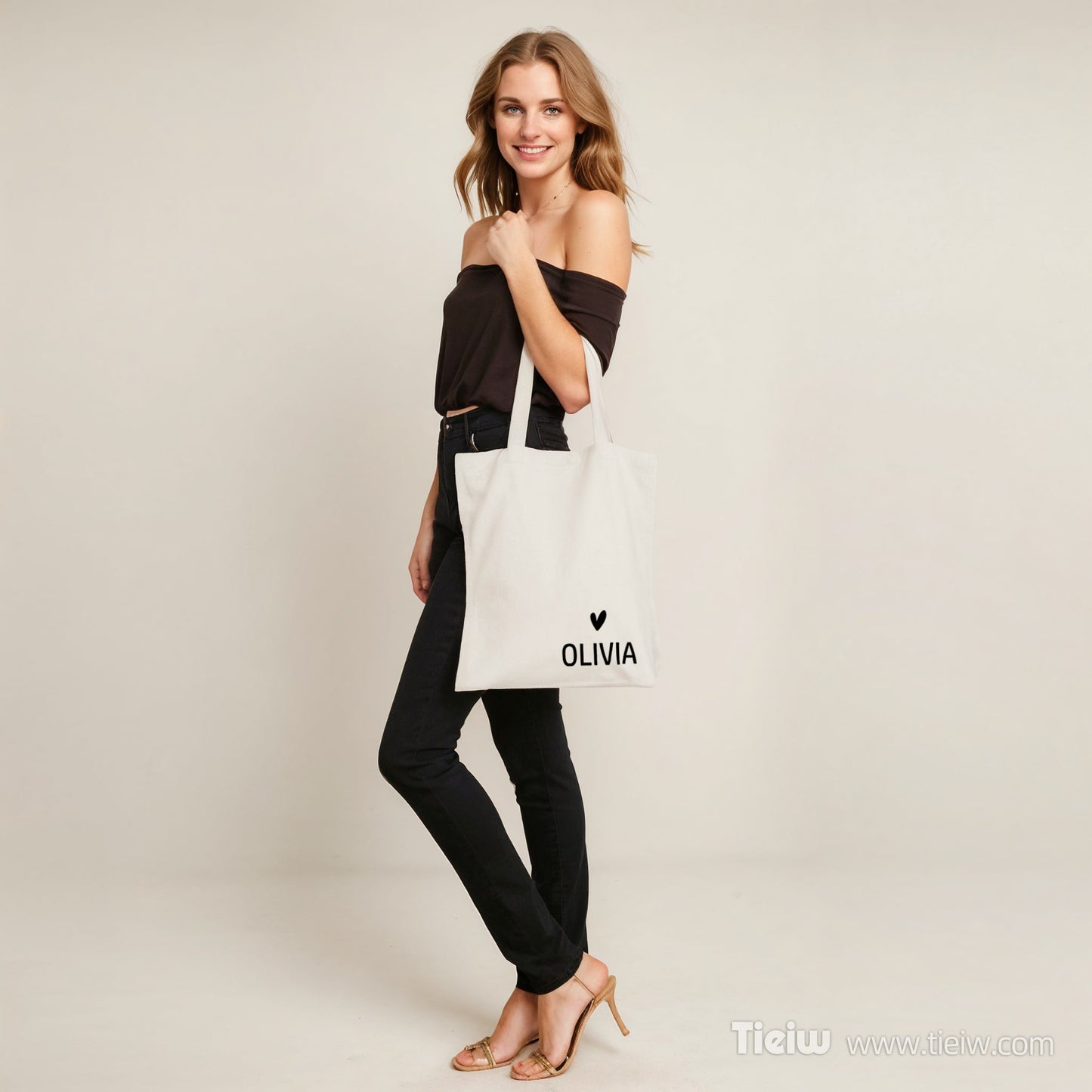 Customizable Canvas Tote Bag - Personalized Bridal Party Gifts for Bridesmaids